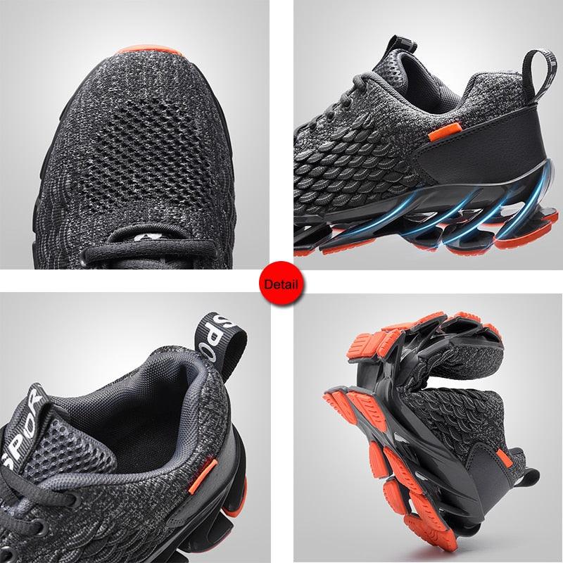 Men's Breathable Mesh Lace Running Shoes Outdoor Fitness Training Sports Shoes Non-slip Wear-resistant Casual Couple Sport Running Athletic Non Slip Fashion Sneakers Stevvex