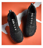 Men's Breathable Mesh Lace Running Shoes Outdoor Fitness Training Sports Shoes Non-slip Wear-resistant Casual Couple Sport Running Athletic Non Slip Fashion Sneakers Stevvex