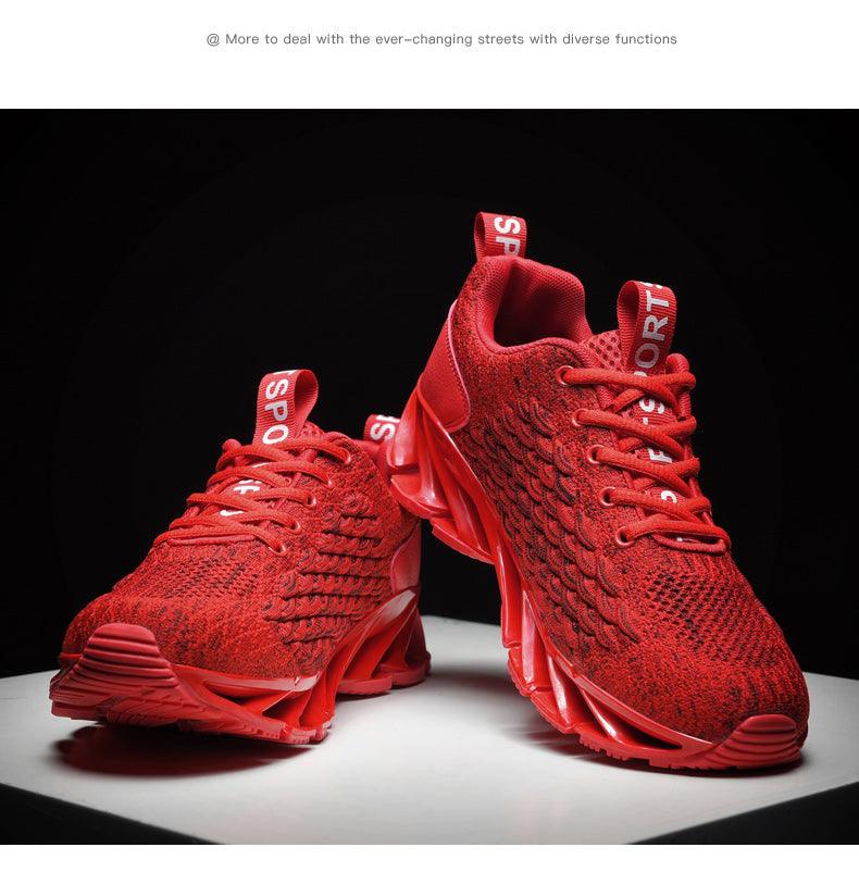 Men's Breathable Mesh Lace Running Shoes Outdoor Fitness Training Sports Shoes Non-slip Wear-resistant Casual Couple Sport Running Athletic Non Slip Fashion Sneakers Stevvex