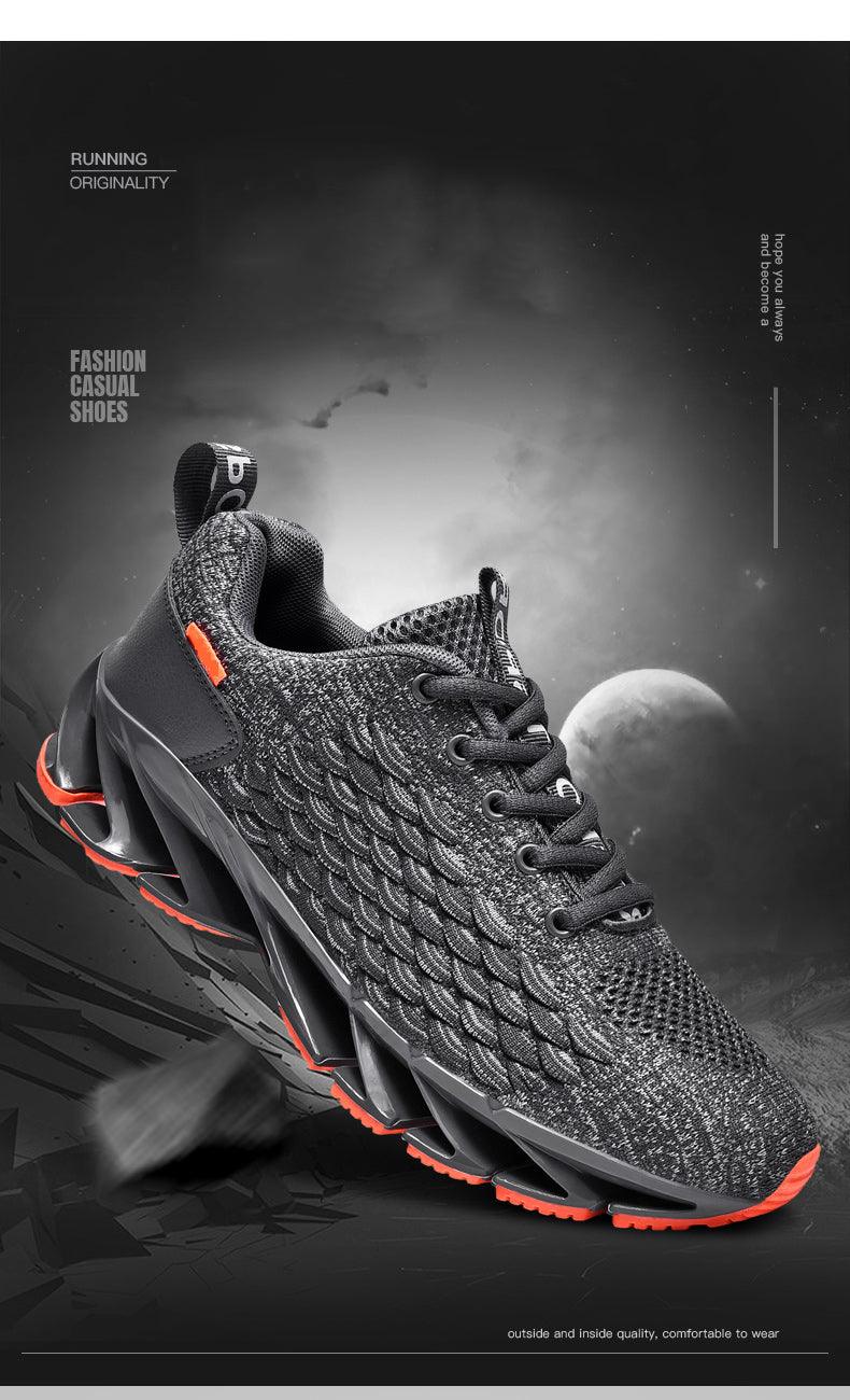 Men's Breathable Mesh Lace Running Shoes Outdoor Fitness Training Sports Shoes Non-slip Wear-resistant Casual Couple Sport Running Athletic Non Slip Fashion Sneakers Stevvex