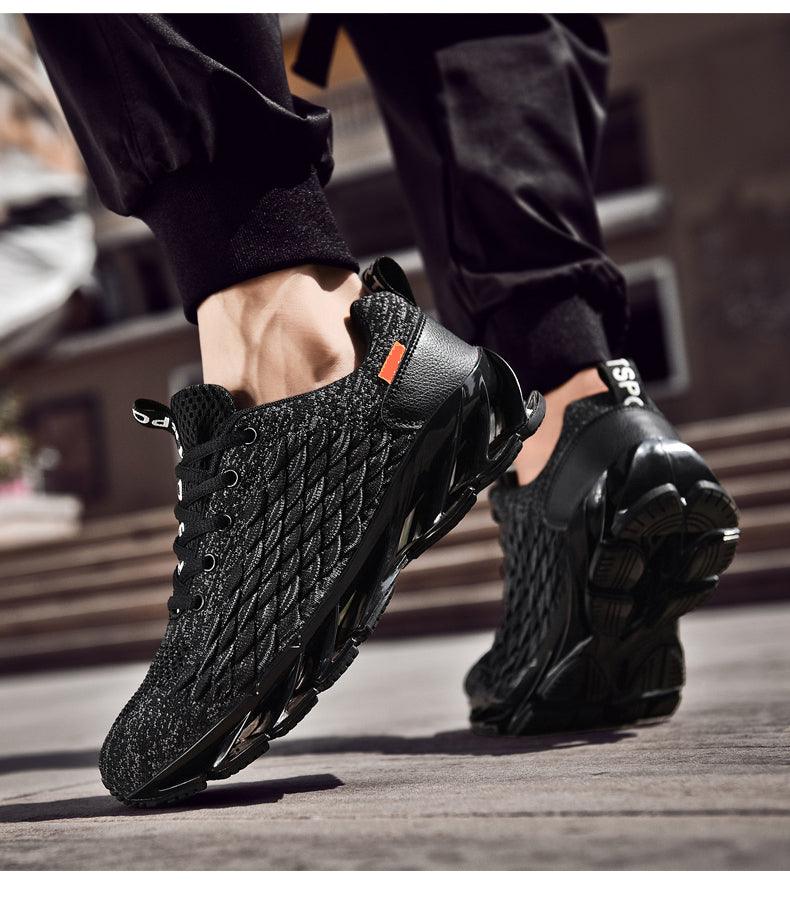 Men's Breathable Mesh Lace Running Shoes Outdoor Fitness Training Sports Shoes Non-slip Wear-resistant Casual Couple Sport Running Athletic Non Slip Fashion Sneakers Stevvex