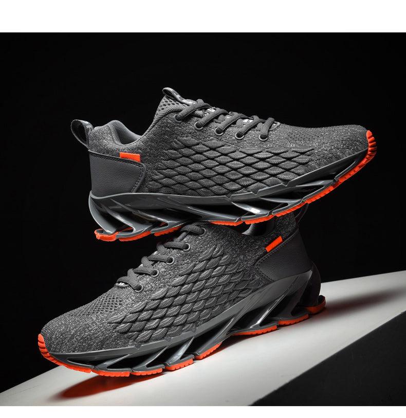 Men's Breathable Mesh Lace Running Shoes Outdoor Fitness Training Sports Shoes Non-slip Wear-resistant Casual Couple Sport Running Athletic Non Slip Fashion Sneakers Stevvex