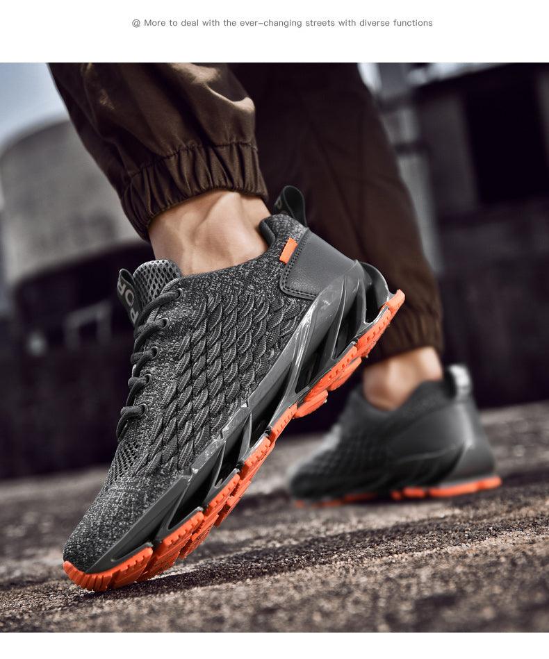 Men's Breathable Mesh Lace Running Shoes Outdoor Fitness Training Sports Shoes Non-slip Wear-resistant Casual Couple Sport Running Athletic Non Slip Fashion Sneakers Stevvex