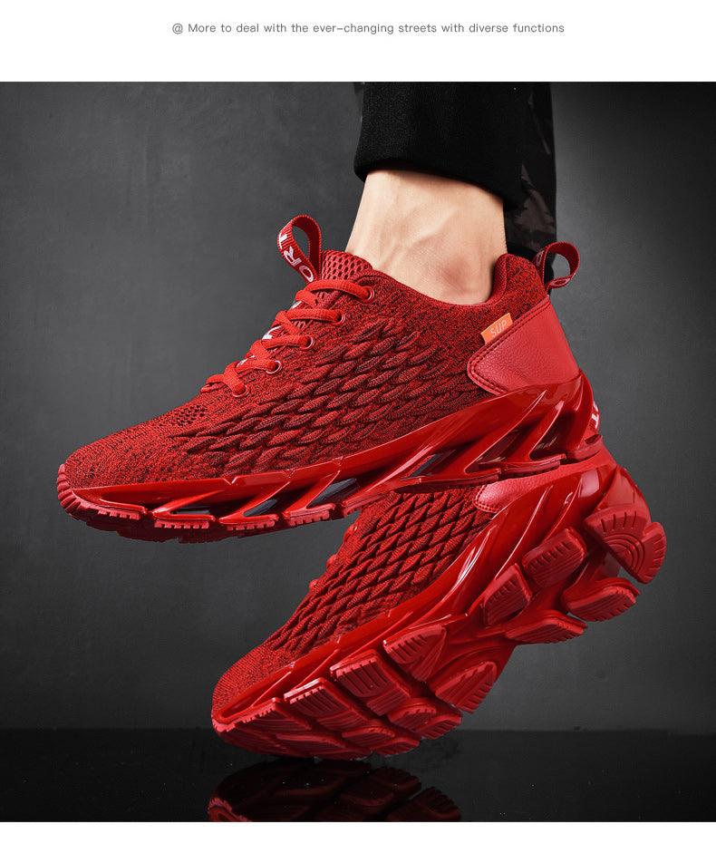 Men's Breathable Mesh Lace Running Shoes Outdoor Fitness Training Sports Shoes Non-slip Wear-resistant Casual Couple Sport Running Athletic Non Slip Fashion Sneakers Stevvex