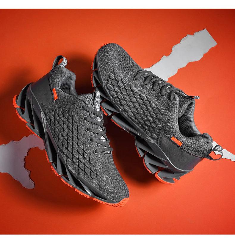 Men's Breathable Mesh Lace Running Shoes Outdoor Fitness Training Sports Shoes Non-slip Wear-resistant Casual Couple Sport Running Athletic Non Slip Fashion Sneakers Stevvex