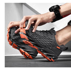 Men's Breathable Mesh Lace Running Shoes Outdoor Fitness Training Sports Shoes Non-slip Wear-resistant Casual Couple Sport Running Athletic Non Slip Fashion Sneakers Stevvex