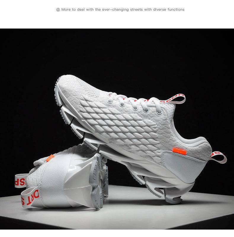 Men's Breathable Mesh Lace Running Shoes Outdoor Fitness Training Sports Shoes Non-slip Wear-resistant Casual Couple Sport Running Athletic Non Slip Fashion Sneakers Stevvex