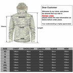 Men's Camouflage Tactical Jacket Green Camouflage Water Resistant Jacket Waterproof Windbreaker Hooded Jackets Ski Jacket Warm Winter Coats Men Soft Winter Hooded Coat Hiking Clothes Stevvex