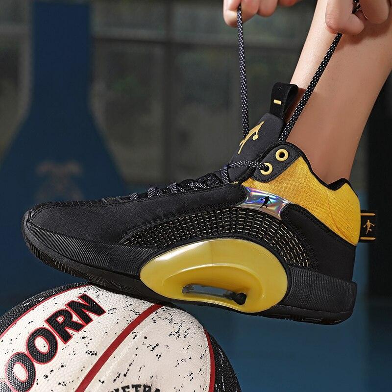 Men's Casual Breathable Comfortable Cushioned Soft Professional Sports Basketball Shoes Outdoor Street Sports Shoes Lightning Professional Anti Slip Sports Shoes For Running Walking Stevvex