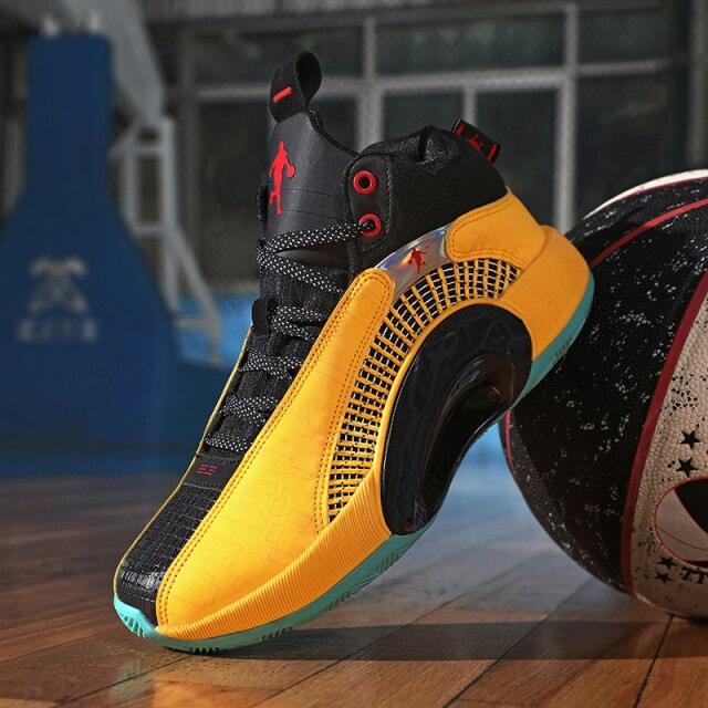 Men's Casual Breathable Comfortable Cushioned Soft Professional Sports Basketball Shoes Outdoor Street Sports Shoes Lightning Professional Anti Slip Sports Shoes For Running Walking Stevvex