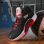 Men's Casual Breathable Comfortable Cushioned Soft Professional Sports Basketball Shoes Outdoor Street Sports Shoes Lightning Professional Anti Slip Sports Shoes For Running Walking Stevvex
