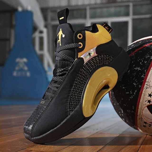 Men's Casual Breathable Comfortable Cushioned Soft Professional Sports Basketball Shoes Outdoor Street Sports Shoes Lightning Professional Anti Slip Sports Shoes For Running Walking Stevvex
