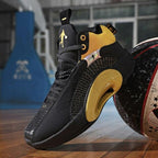 Men's Casual Breathable Comfortable Cushioned Soft Professional Sports Basketball Shoes Outdoor Street Sports Shoes Lightning Professional Anti Slip Sports Shoes For Running Walking Stevvex