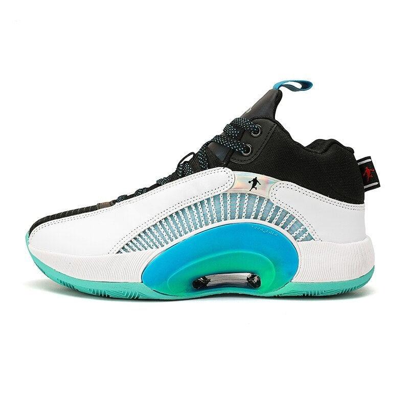 Men's Casual Breathable Comfortable Cushioned Soft Professional Sports Basketball Shoes Outdoor Street Sports Shoes Lightning Professional Anti Slip Sports Shoes For Running Walking Stevvex