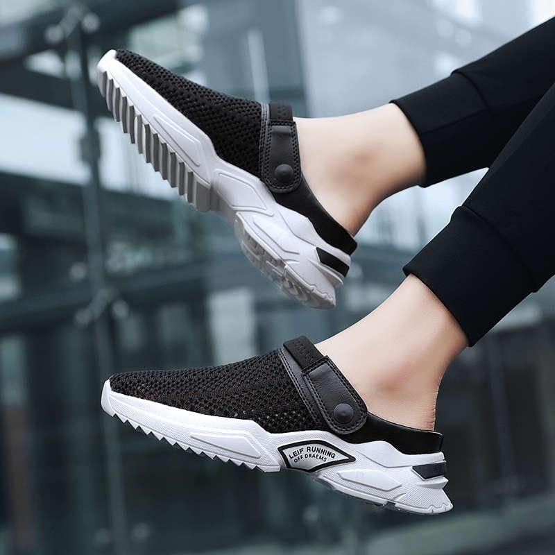 Men's Casual Shoes Rubber Flip Flops Slippers Home Beach Sandals Man Shoes Tennis Fitness Fashion Summer Clogs Sandals Shoes Breathable Beach Walking Slippers Shoes Stevvex