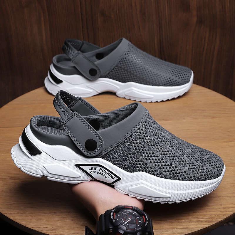 Men's Casual Shoes Rubber Flip Flops Slippers Home Beach Sandals Man Shoes Tennis Fitness Fashion Summer Clogs Sandals Shoes Breathable Beach Walking Slippers Shoes Stevvex