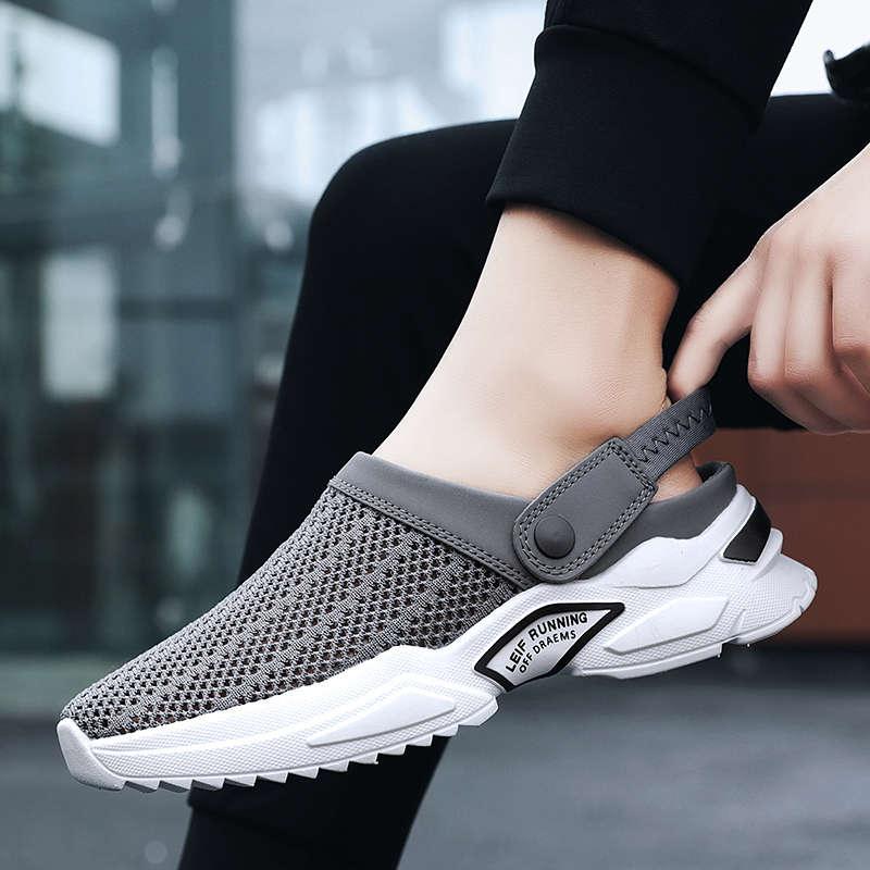 Men's Casual Shoes Rubber Flip Flops Slippers Home Beach Sandals Man Shoes Tennis Fitness Fashion Summer Clogs Sandals Shoes Breathable Beach Walking Slippers Shoes Stevvex