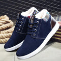 Men's Cotton Snow Boots Winter Plus Velvet Warm Casual Hiking Boots Breathable Slip Resistant Trial Hiking Shoes Mountain Biking Outdoor Work Shoes Stevvex