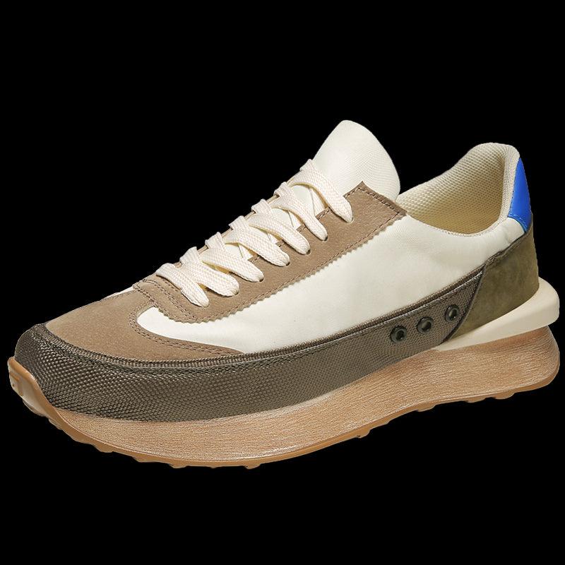 Men's Fashion Thick-Soled Sports Shoes Outdoor Non-Slip Breathable Casual Comfortable Sneakers Walking Slip-On Running Sneakers Lightweight Breathable Mesh Soft Sole Stevvex
