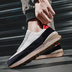 Men's Fashion Thick-Soled Sports Shoes Outdoor Non-Slip Breathable Casual Comfortable Sneakers Walking Slip-On Running Sneakers Lightweight Breathable Mesh Soft Sole Stevvex