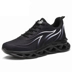 Men's Flame Printed Sneakers Flying Weave Sports Comfortable Running Outdoor Men Athletic Shoes Breathable Casual Sports High Quality Sport Design Sneaker