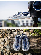 Men's High-Quality Hand-Woven Espadrilles Outdoor Summer Sandals Soft Non-slip Hiking Beach Platform Sandals Summer Strap Anti-Skidding Walking Water Shoes Comfortable Athletic Espadrilles For Beach Stevvex