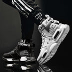 Men's High Quality Top Fashion Leather Sneakers Trend Comfortable Man Casual Shoes Outdoor Non-slip Breathable Mens Basketball Luxury Fashion Running Sneakers