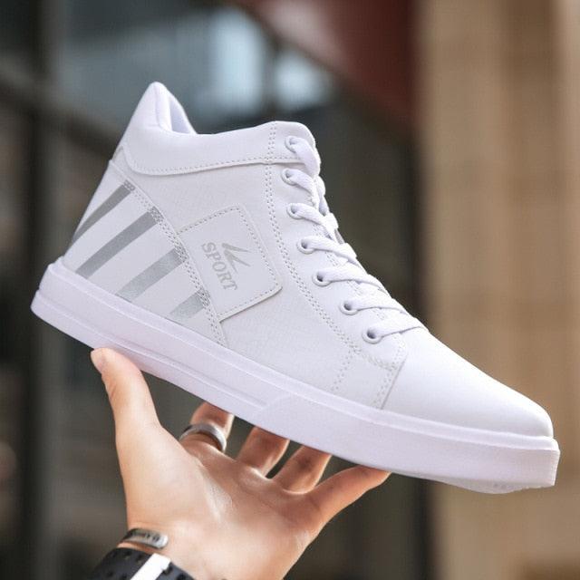Men's High Top Sneakers Breathable Street Sports Shoes Hip Hop Trendy Style Casual Shoes Fashion Sneakers Breathable Comfort Walking Mens Sneakers Stevvex