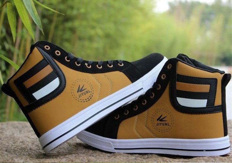Men's High Top Sneakers Breathable Street Sports Shoes Hip Hop Trendy Style Casual Shoes Fashion Sneakers Breathable Comfort Walking Mens Sneakers Stevvex