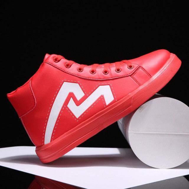 Men's High Top Sneakers Breathable Street Sports Shoes Hip Hop Trendy Style Casual Shoes Fashion Sneakers Breathable Comfort Walking Mens Sneakers Stevvex