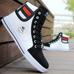 Men's High Top Sneakers Breathable Street Sports Shoes Hip Hop Trendy Style Casual Shoes Fashion Sneakers Breathable Comfort Walking Mens Sneakers Stevvex