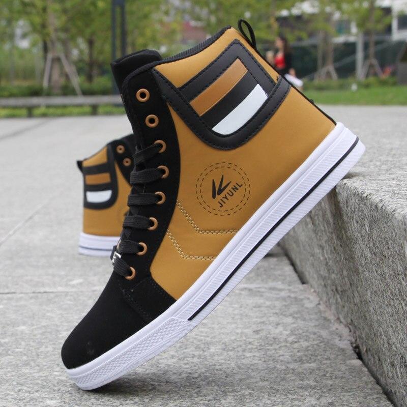 Men's High Top Sneakers Breathable Street Sports Shoes Hip Hop Trendy Style Casual Shoes Fashion Sneakers Breathable Comfort Walking Mens Sneakers Stevvex