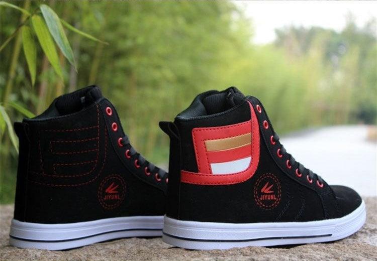 Men's High Top Sneakers Breathable Street Sports Shoes Hip Hop Trendy Style Casual Shoes Fashion Sneakers Breathable Comfort Walking Mens Sneakers Stevvex