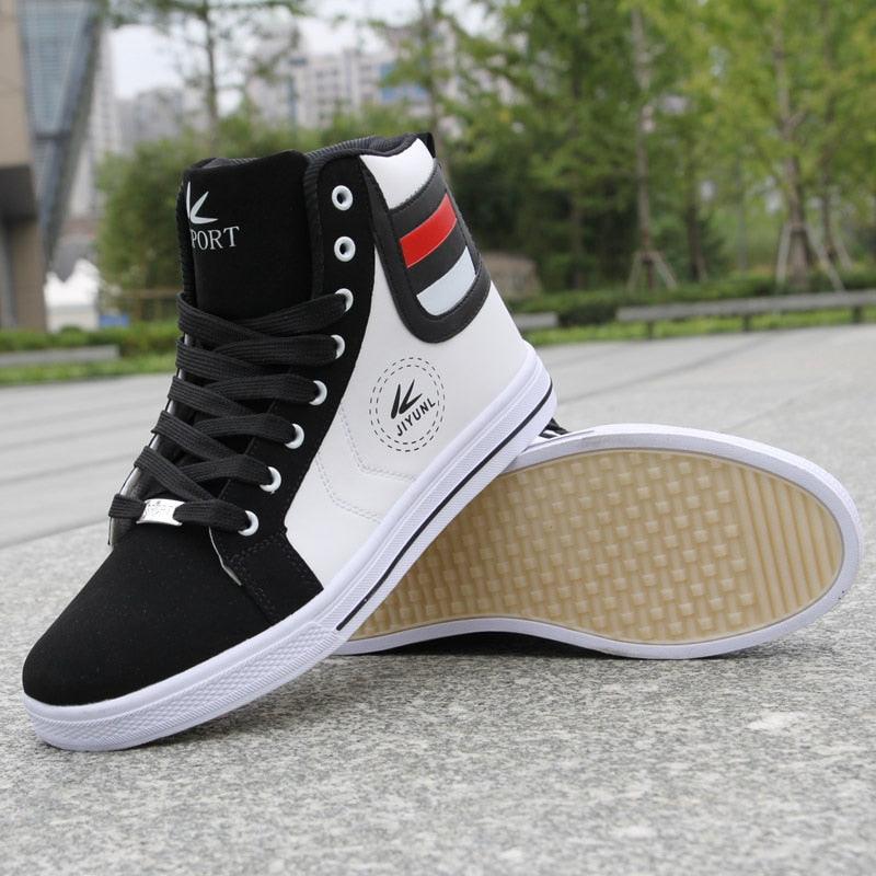 Men's High Top Sneakers Breathable Street Sports Shoes Hip Hop Trendy Style Casual Shoes Fashion Sneakers Breathable Comfort Walking Mens Sneakers Stevvex