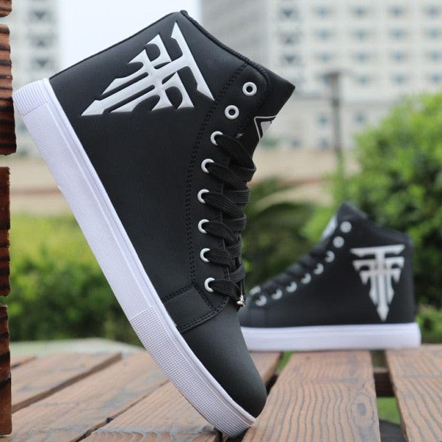 Men's High Top Sneakers Breathable Street Sports Shoes Hip Hop Trendy Style Casual Shoes Fashion Sneakers Breathable Comfort Walking Mens Sneakers Stevvex