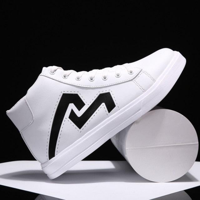 Men's High Top Sneakers Breathable Street Sports Shoes Hip Hop Trendy Style Casual Shoes Fashion Sneakers Breathable Comfort Walking Mens Sneakers Stevvex