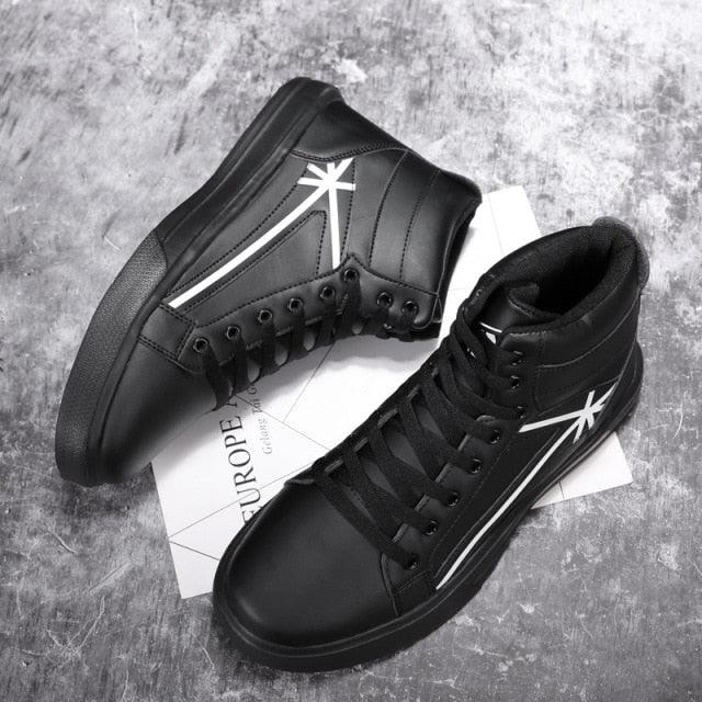 Men's High Top Sneakers Breathable Street Sports Shoes Hip Hop Trendy Style Casual Shoes Fashion Sneakers Breathable Comfort Walking Mens Sneakers Stevvex