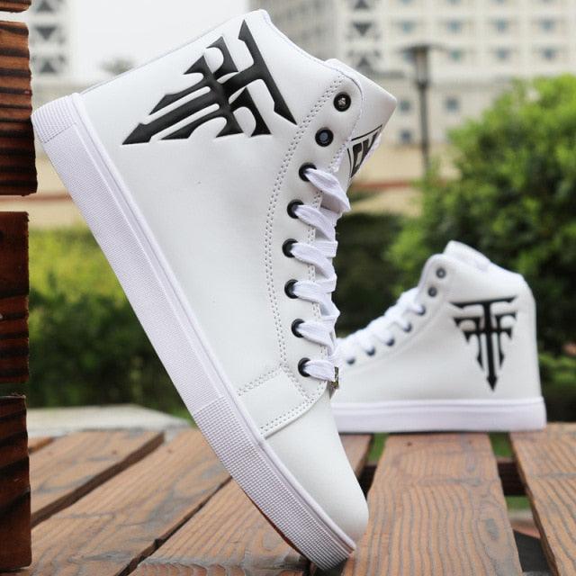 Men's High Top Sneakers Breathable Street Sports Shoes Hip Hop Trendy Style Casual Shoes Fashion Sneakers Breathable Comfort Walking Mens Sneakers Stevvex