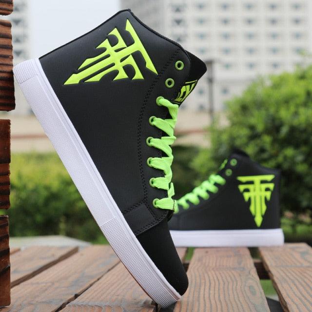 Men's High Top Sneakers Breathable Street Sports Shoes Hip Hop Trendy Style Casual Shoes Fashion Sneakers Breathable Comfort Walking Mens Sneakers Stevvex