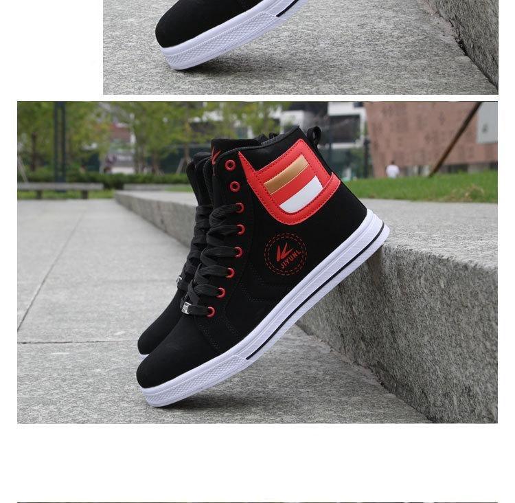 Men's High Top Sneakers Breathable Street Sports Shoes Hip Hop Trendy Style Casual Shoes Fashion Sneakers Breathable Comfort Walking Mens Sneakers Stevvex