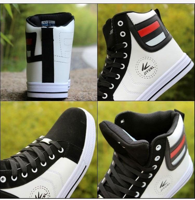 Men's High Top Sneakers Breathable Street Sports Shoes Hip Hop Trendy Style Casual Shoes Fashion Sneakers Breathable Comfort Walking Mens Sneakers Stevvex