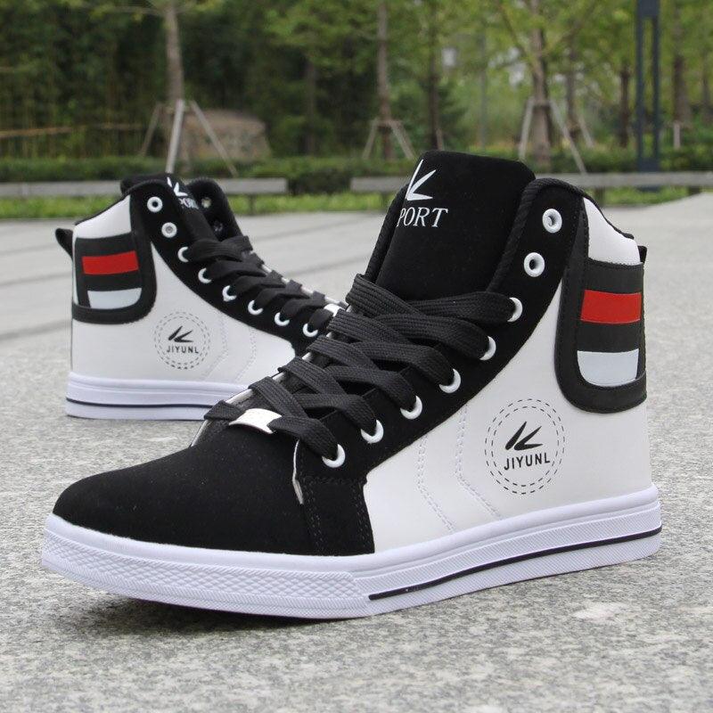 Men's High Top Sneakers Breathable Street Sports Shoes Hip Hop Trendy Style Casual Shoes Fashion Sneakers Breathable Comfort Walking Mens Sneakers Stevvex