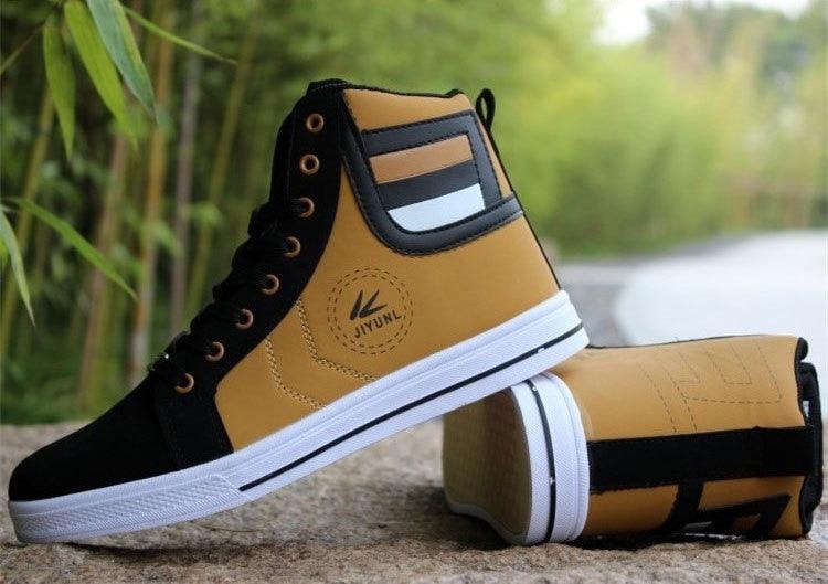 Men's High Top Sneakers Breathable Street Sports Shoes Hip Hop Trendy Style Casual Shoes Fashion Sneakers Breathable Comfort Walking Mens Sneakers Stevvex
