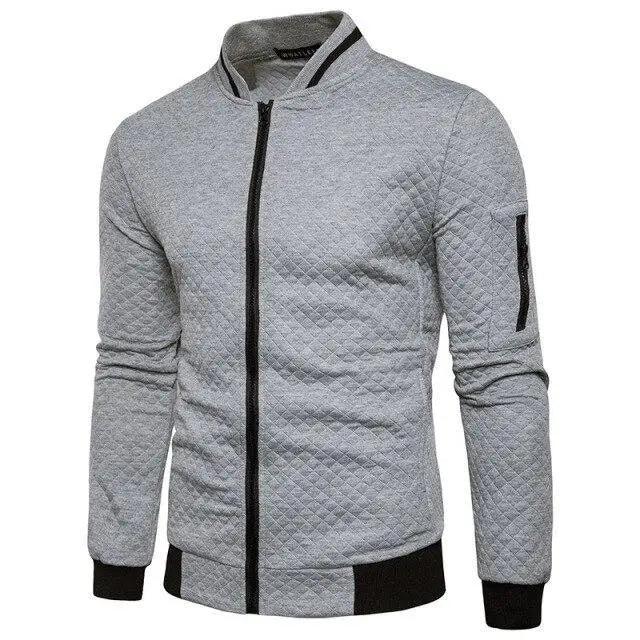 Men's Jacket Casual Sportswear Jogger Running Fitness Jacket for Men Solid Warm Bomber Jacket Unique Design Sports Jacket Classic Up Jacket For Men Stevvex