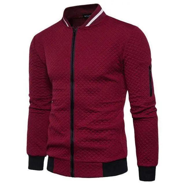 Men's Jacket Casual Sportswear Jogger Running Fitness Jacket for Men Solid Warm Bomber Jacket Unique Design Sports Jacket Classic Up Jacket For Men Stevvex