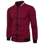 Men's Jacket Casual Sportswear Jogger Running Fitness Jacket for Men Solid Warm Bomber Jacket Unique Design Sports Jacket Classic Up Jacket For Men Stevvex