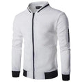 Men's Jacket Casual Sportswear Jogger Running Fitness Jacket for Men Solid Warm Bomber Jacket Unique Design Sports Jacket Classic Up Jacket For Men Stevvex