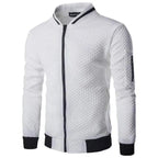 Men's Jacket Casual Sportswear Jogger Running Fitness Jacket for Men Solid Warm Bomber Jacket Unique Design Sports Jacket Classic Up Jacket For Men Stevvex