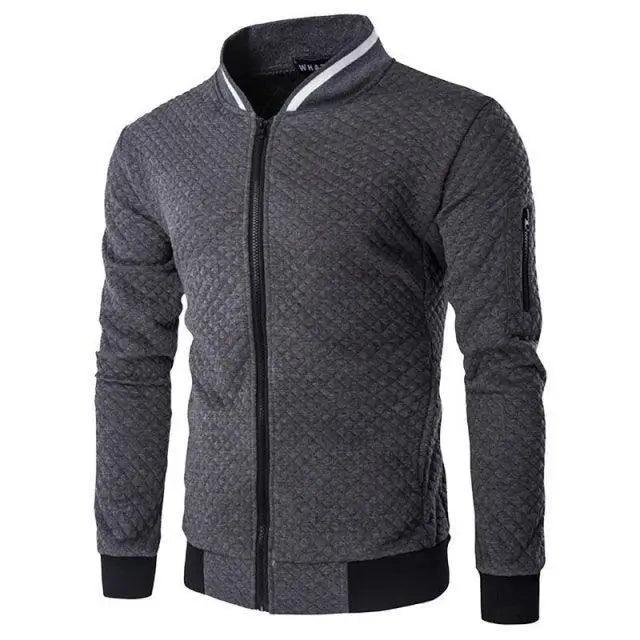 Men's Jacket Casual Sportswear Jogger Running Fitness Jacket for Men Solid Warm Bomber Jacket Unique Design Sports Jacket Classic Up Jacket For Men Stevvex