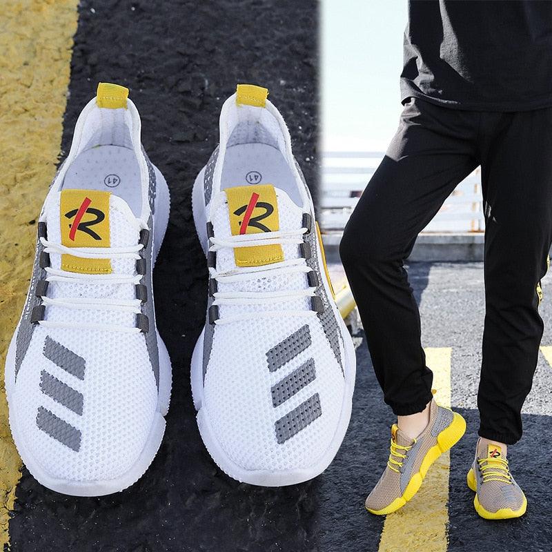Men's Lightweight Running Shoes New Summer Comfortable And Breathable Sports Outdoor Fashion Sneakers Slip On Lightweight Athletic Fashion Casual Breathable Shoes For Walking Running Jogging Stevvex